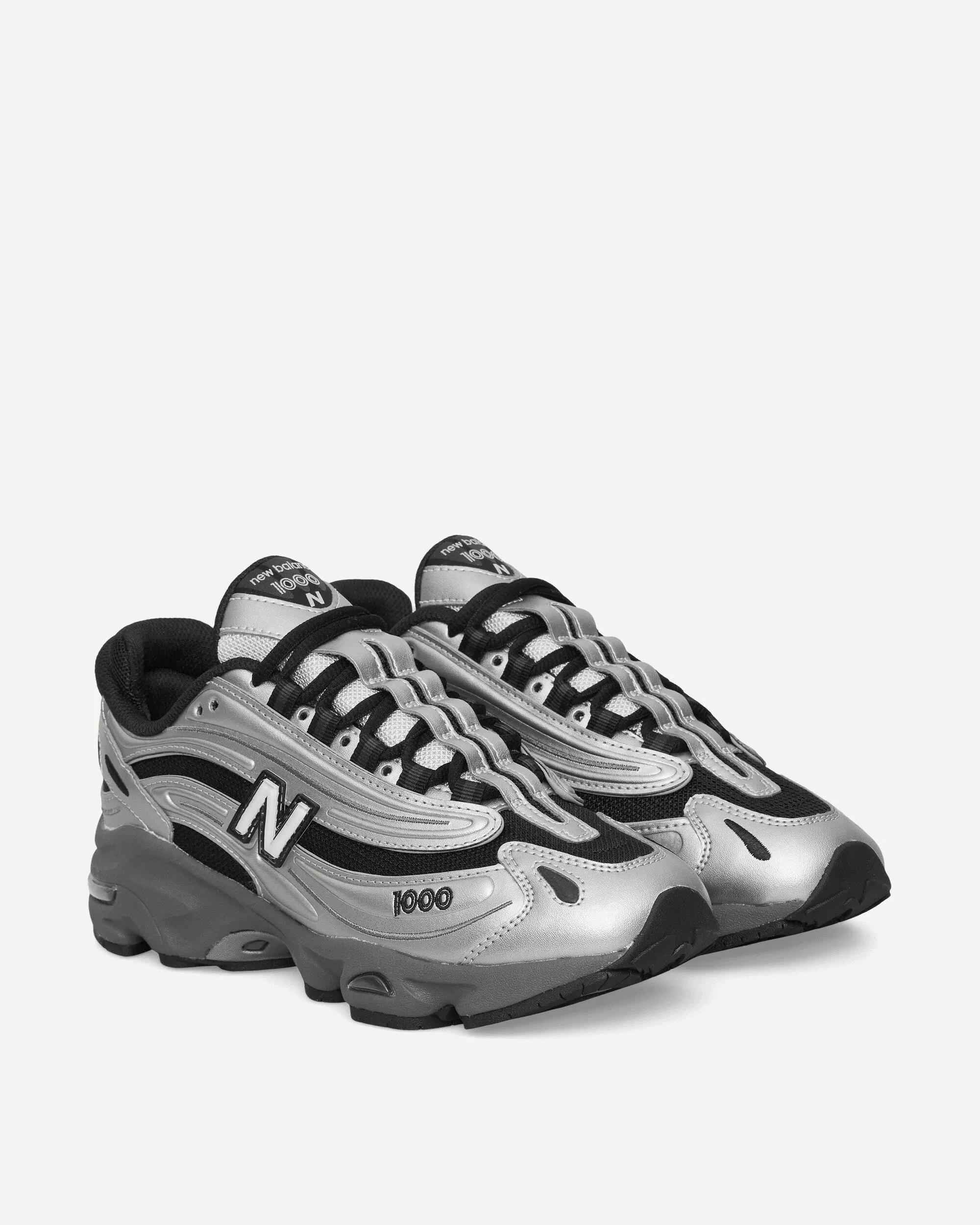1000 Sneakers Silver Metallic / Black