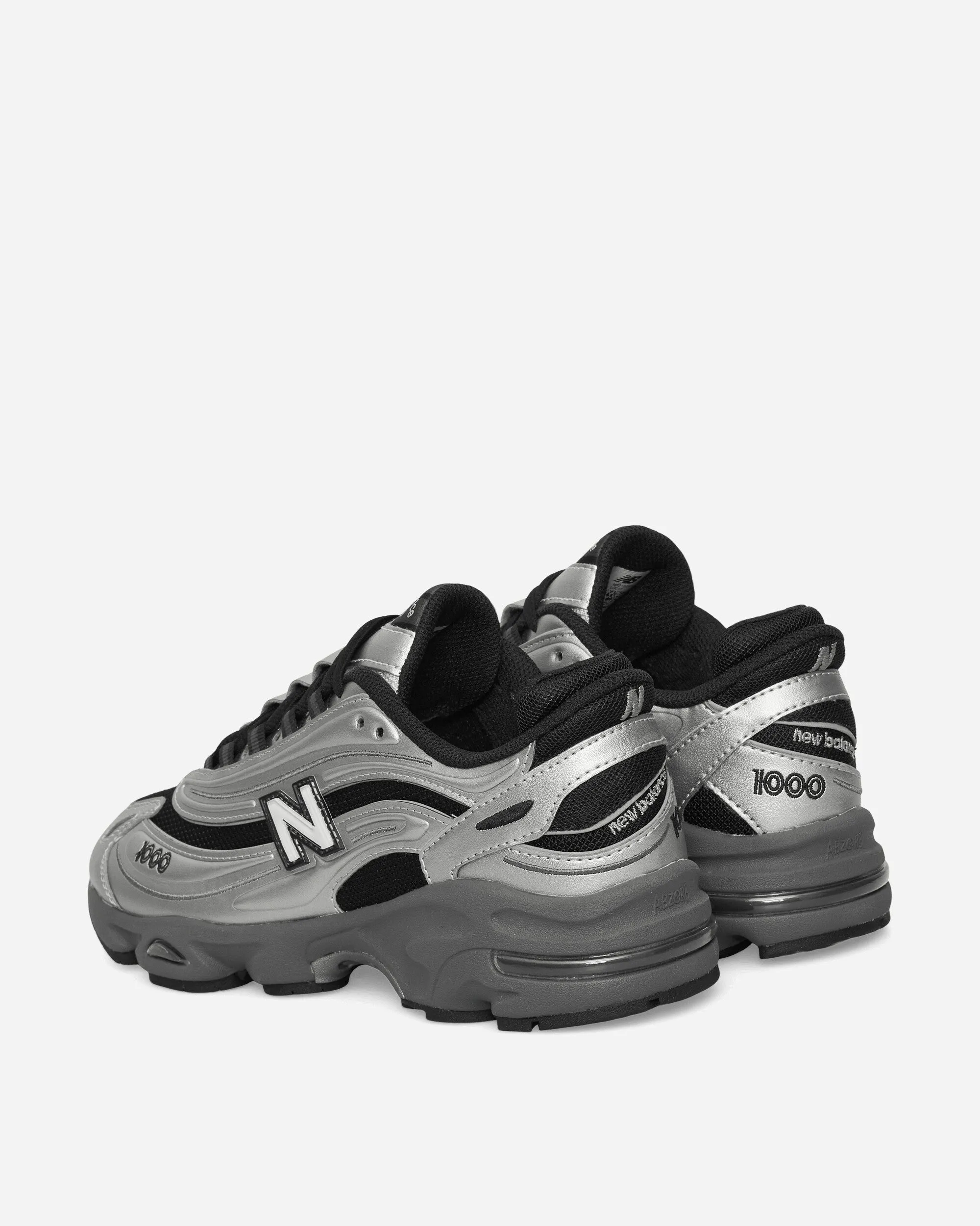 1000 Sneakers Silver Metallic / Black