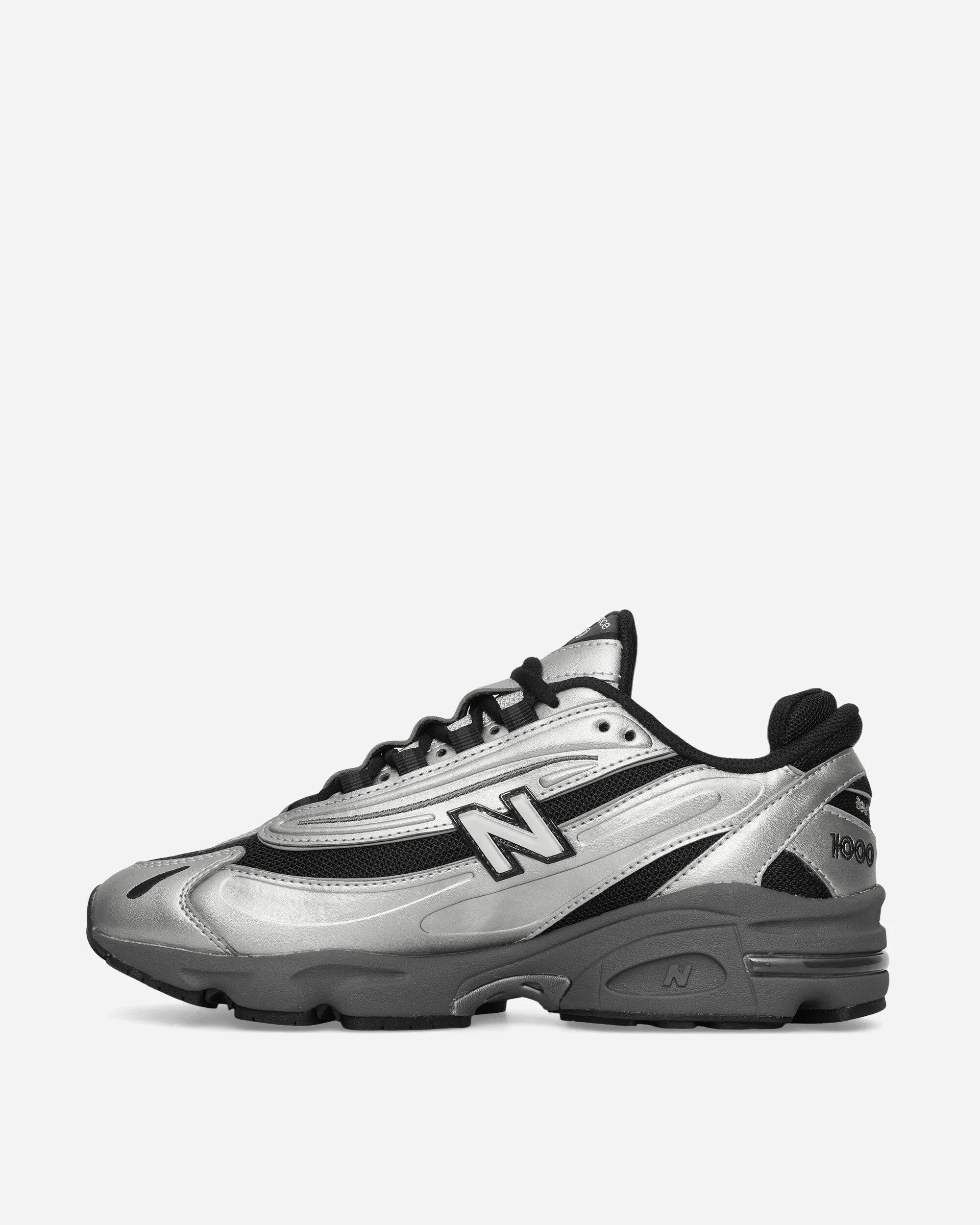 1000 Sneakers Silver Metallic / Black