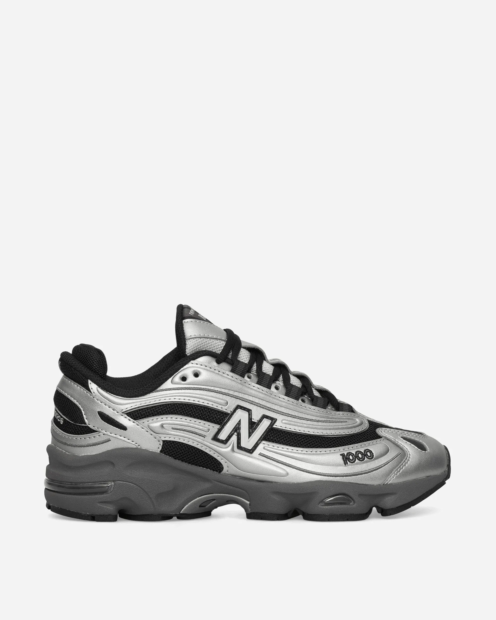 1000 Sneakers Silver Metallic / Black