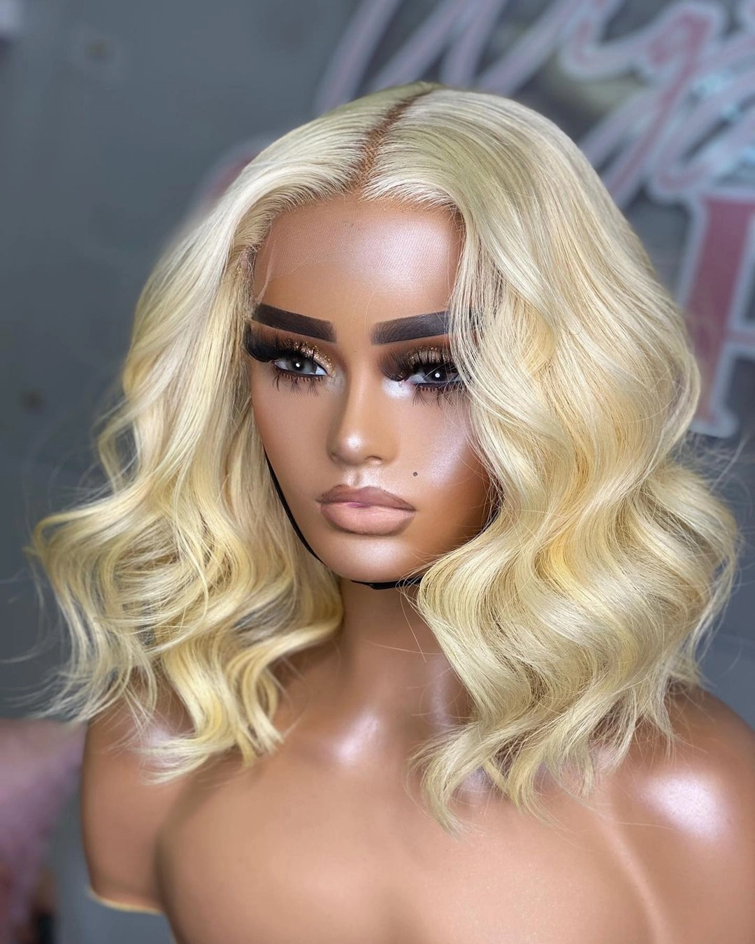 13x4|13x6 HD Lace 613 Blonde Human Hair Lace Wig | Body Wave Bob