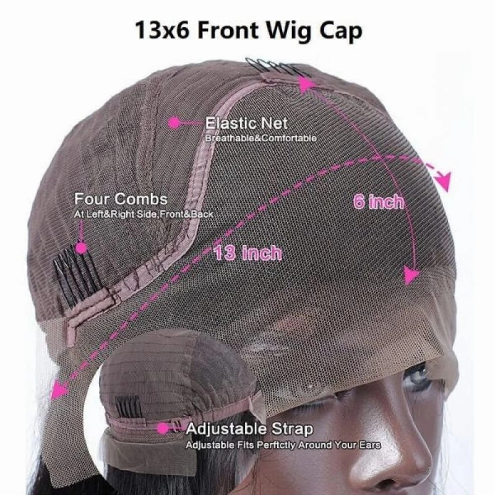 13x6 Skin Melt Lace Front Body Wave Highlight Wig with Delicate Hairline