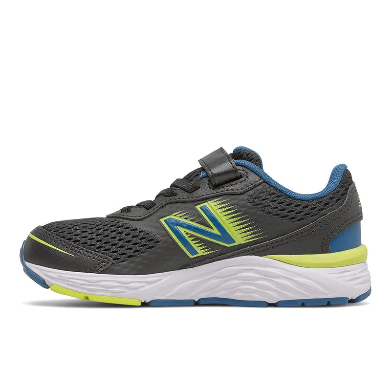 680v6 Bungee - Black with Oxygen Blue and Sulphur Yellow - Kids