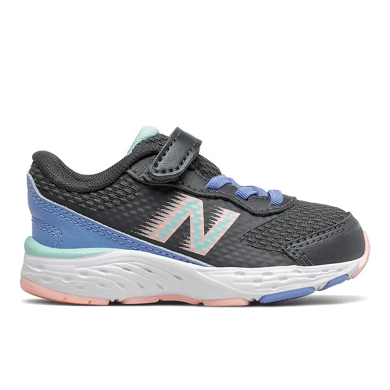 680v6 Bungee - Phantom with Stellar Blue and Cloud Pink - Kids