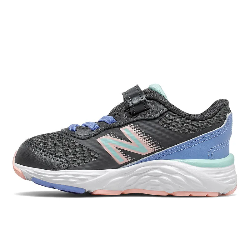 680v6 Bungee - Phantom with Stellar Blue and Cloud Pink - Kids