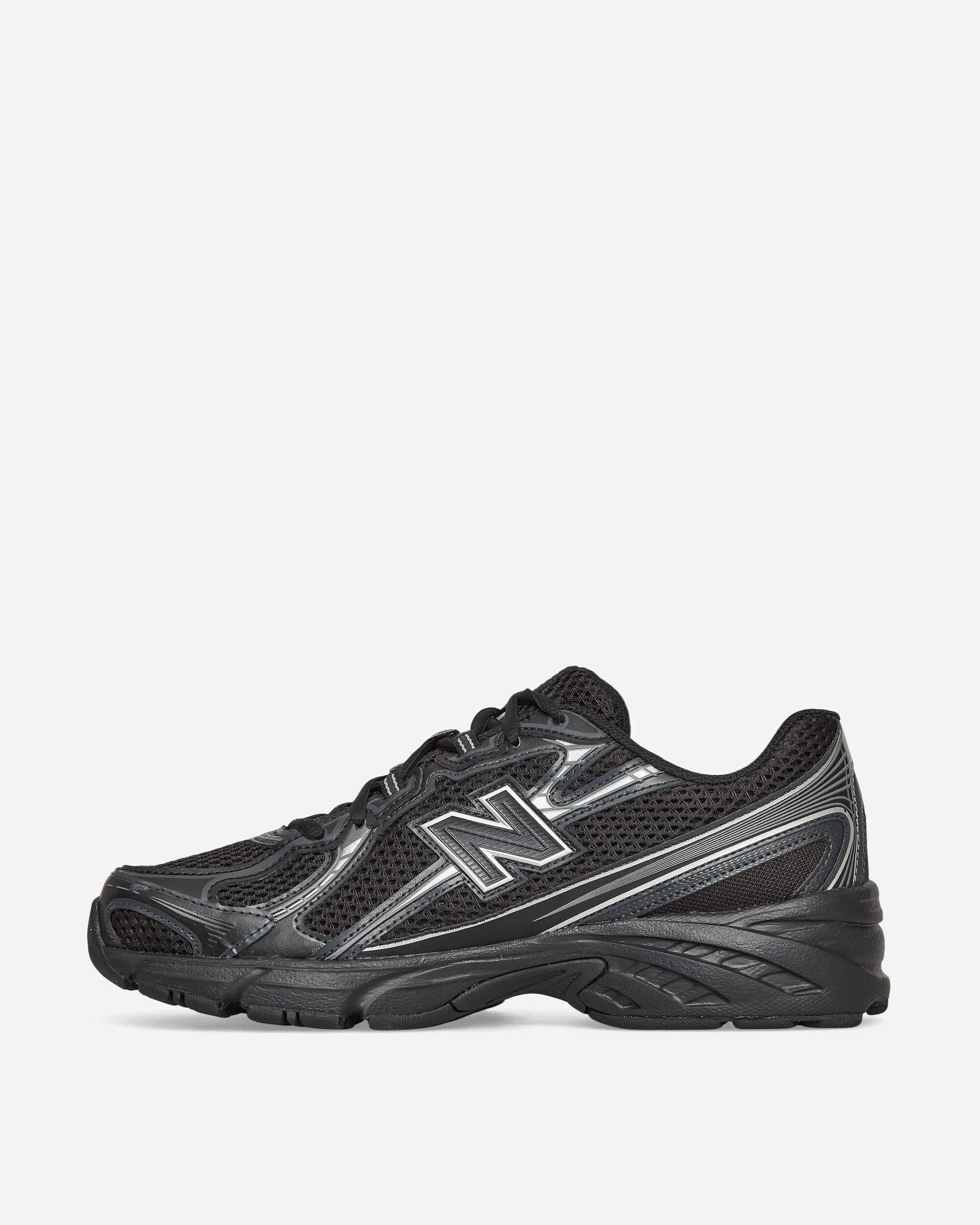 740 Sneakers Black / Silver Metallic