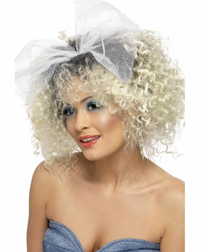 80s Wild Child Short Curly Blonde Wig