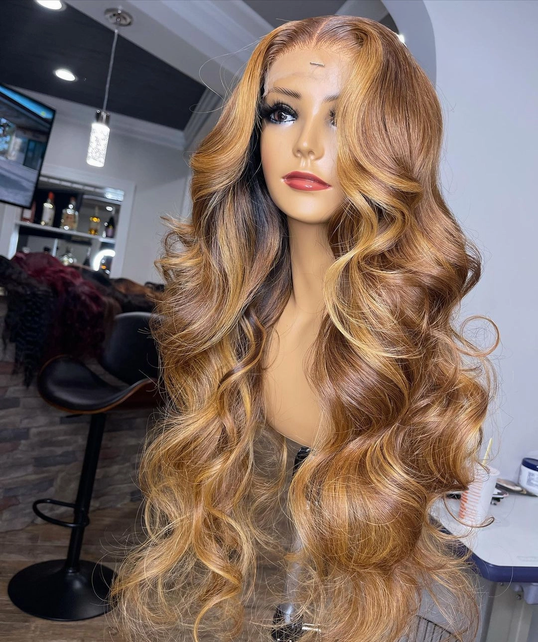 {50% Off} 13x6 Skin Melt Lace Front Mix Color Body Wave Wig with Delicate Hairline