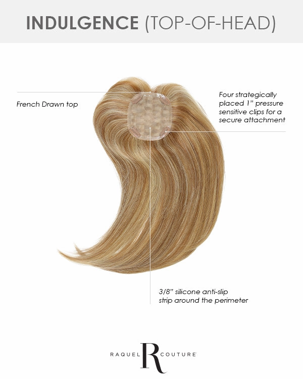 Accessories_Raquel Welch_Wigs Indulgence (Top-of-Head) | Monofilament Human Hair Wiglet by Raquel Welch