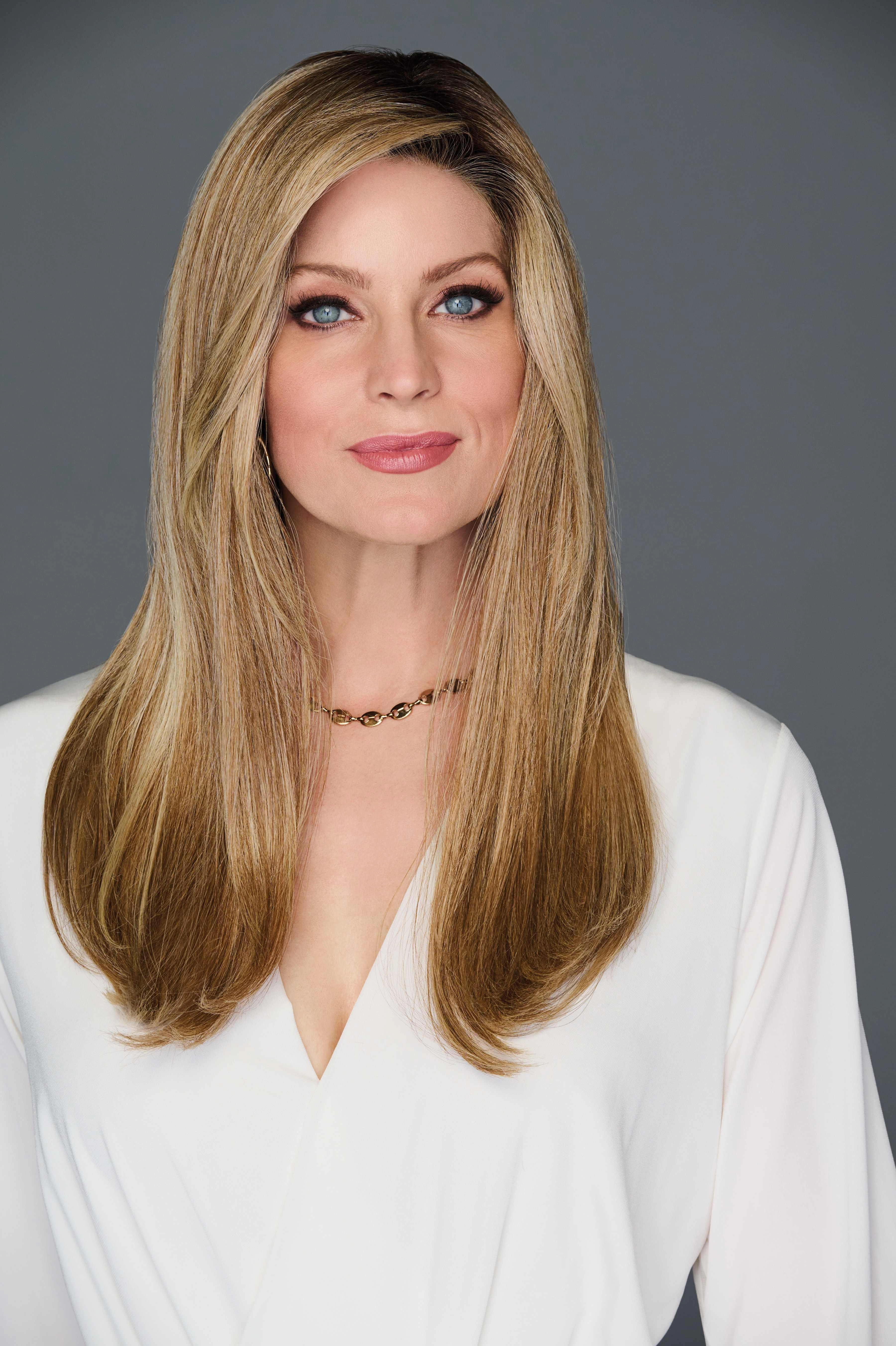 Accessories_Raquel Welch_Wigs Top Billing 18&quot; Hairpiece by Raquel Welch | Heat Friendly Synthetic (Mono) Topper