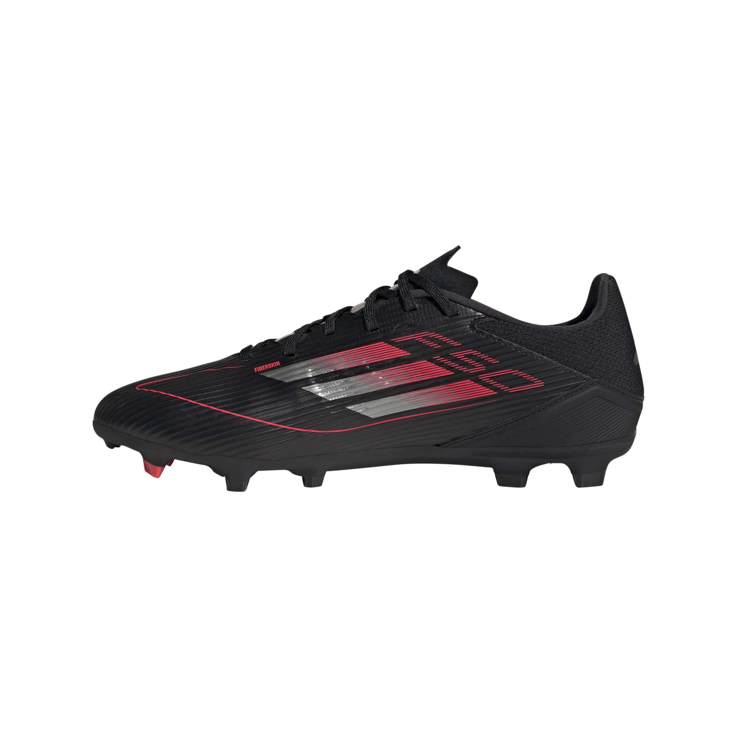 adidas F50 League FG/MG Firm Ground- core black/iron met/lucid red