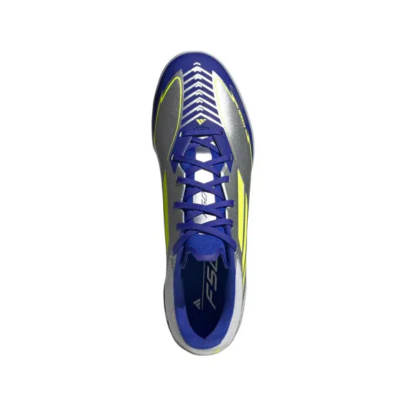 adidas F50 League TF Turf Shoes MESSI - Silver / Blue / Neon