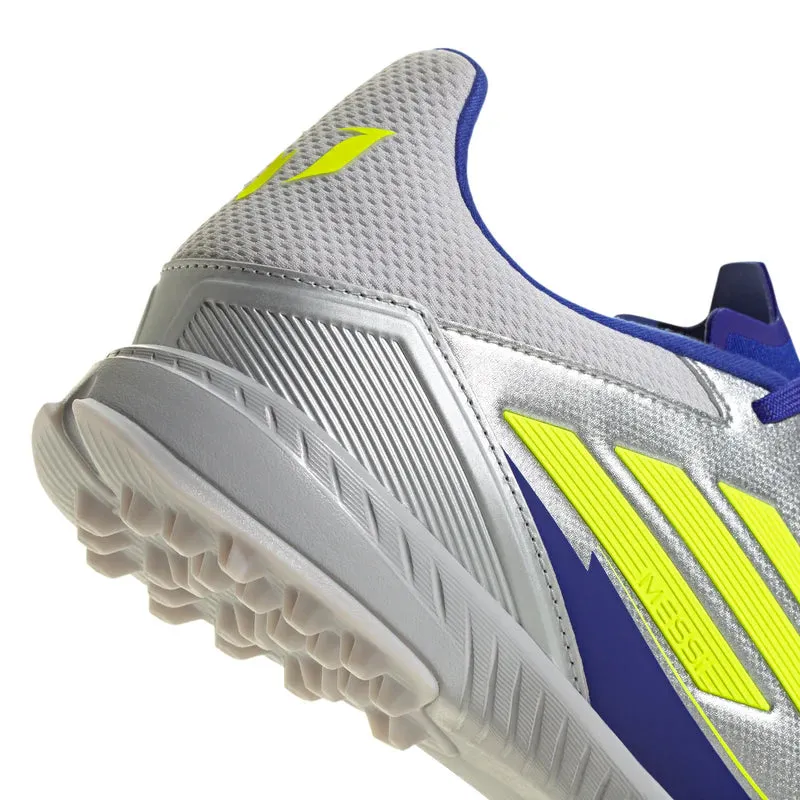 adidas F50 League TF Turf Shoes MESSI - Silver / Blue / Neon