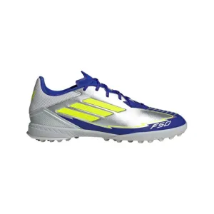 adidas F50 League TF Turf Shoes MESSI - Silver / Blue / Neon
