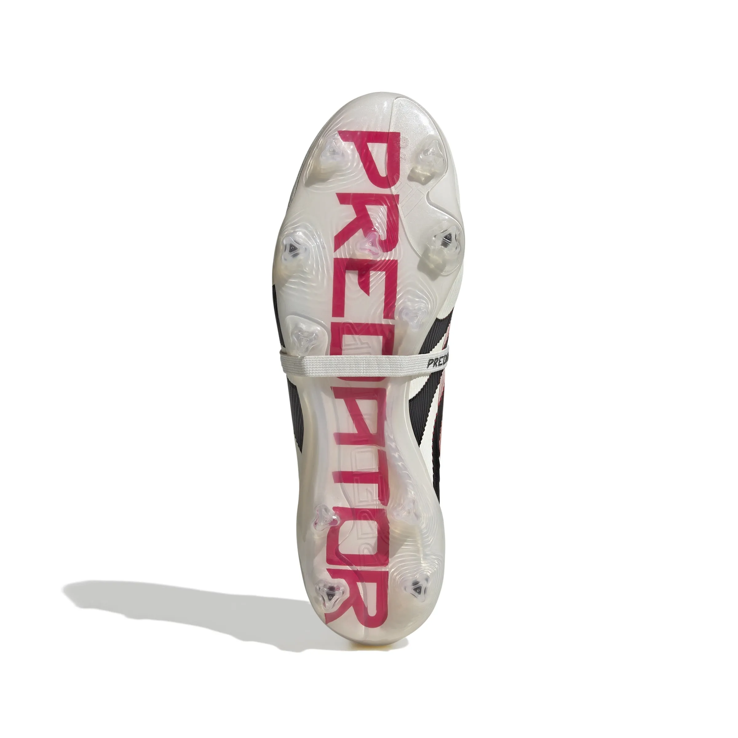 adidas Predator Elite Fold Tounge FG Firm Ground Soccer Cleat - Off White/Core Black/Pure Ruby