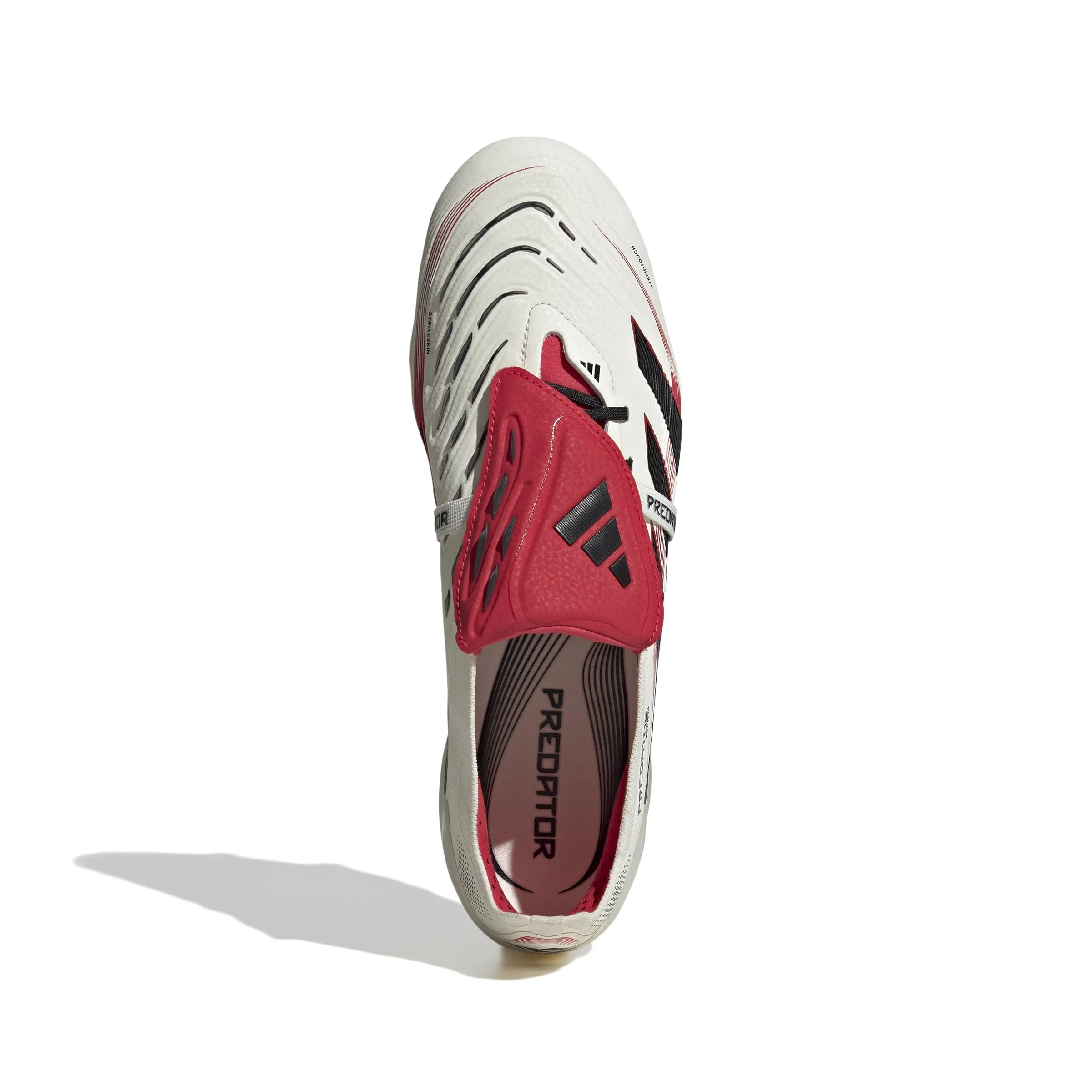 adidas Predator Elite Fold Tounge FG Firm Ground Soccer Cleat - Off White/Core Black/Pure Ruby