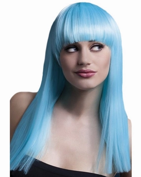 Alexia Professional Long Aqua Wig