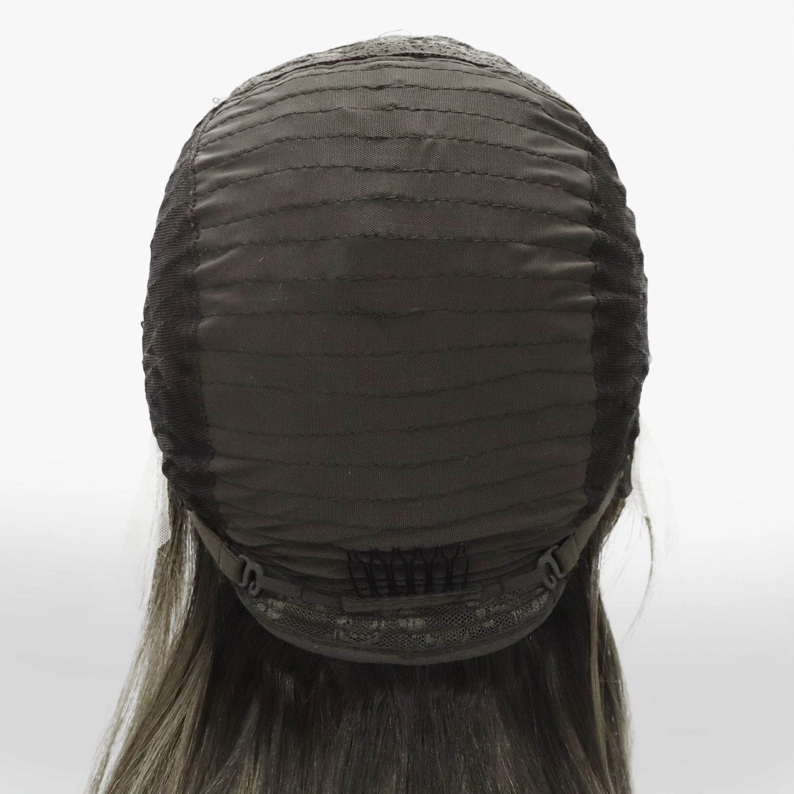 Alisha Skunk Stripe Natural Dark Brown With Blonde Highlight Body Wave 13*4 Lace Front Wig