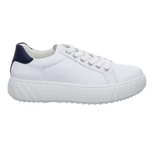 Ara Women's Mikky White/Navy Leather