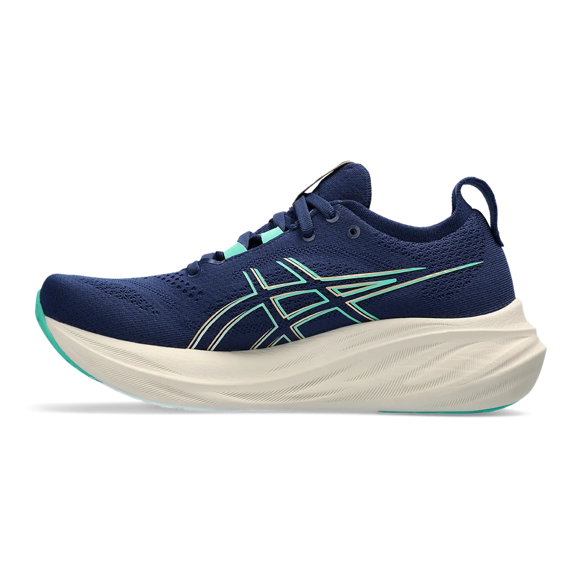 Asics Gel Nimbus 26 - Blue Expanse - Aurora Green