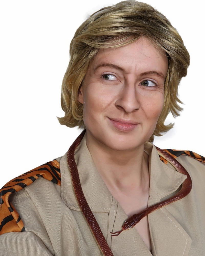 Aussie Crocodile Man Short Blonde Wig