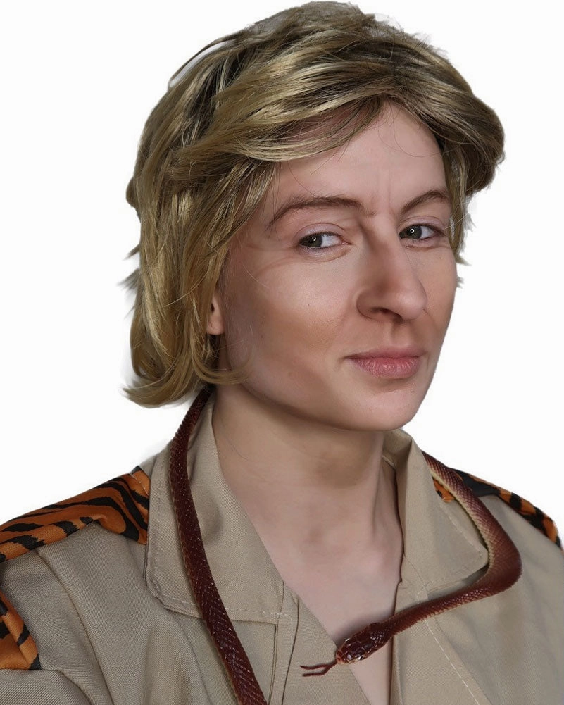 Aussie Crocodile Man Short Blonde Wig