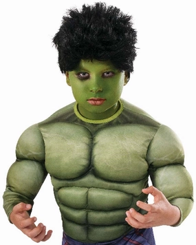 Avengers Age of Ultron Hulk Black Kids Wig