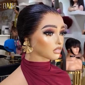 BAISI Sexy Special Offer For Silk Straight Shot Cut Wig