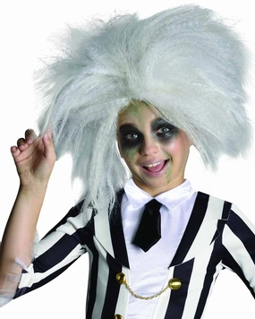 Beetlejuice Grey Kids Wig