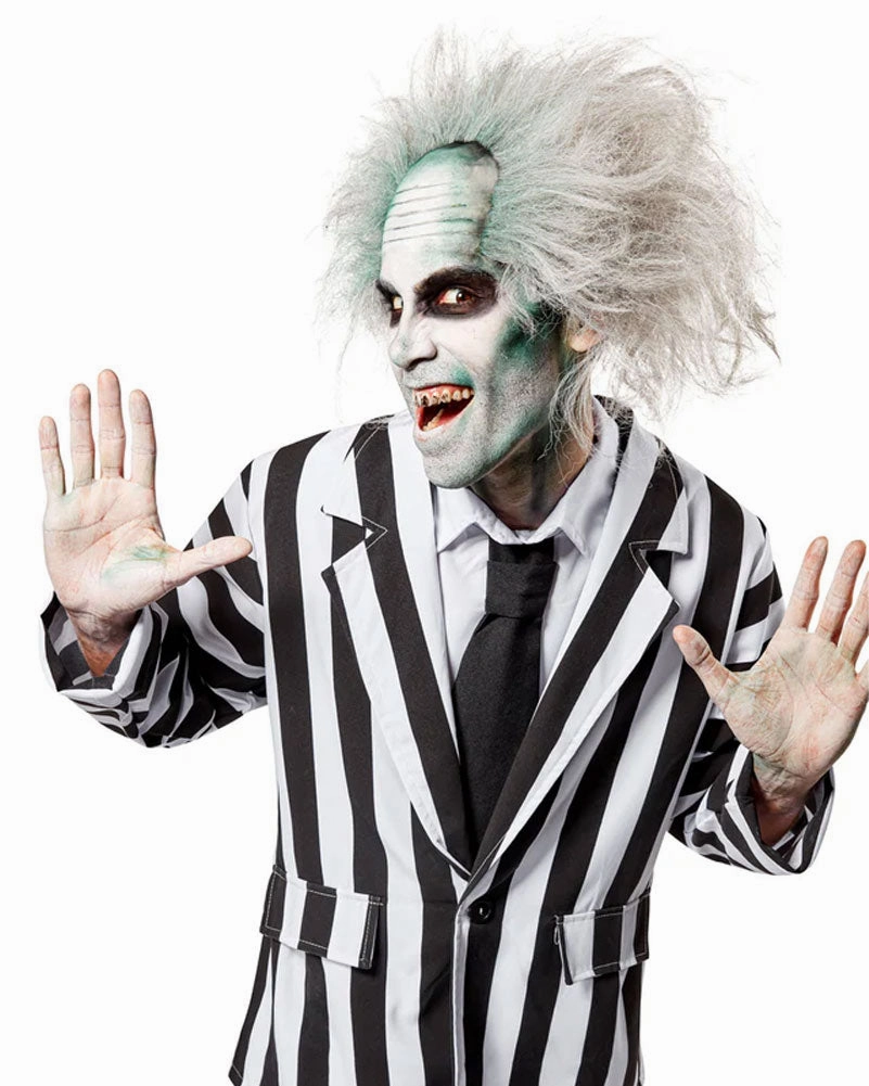 Beetlejuice Short Grey Wig