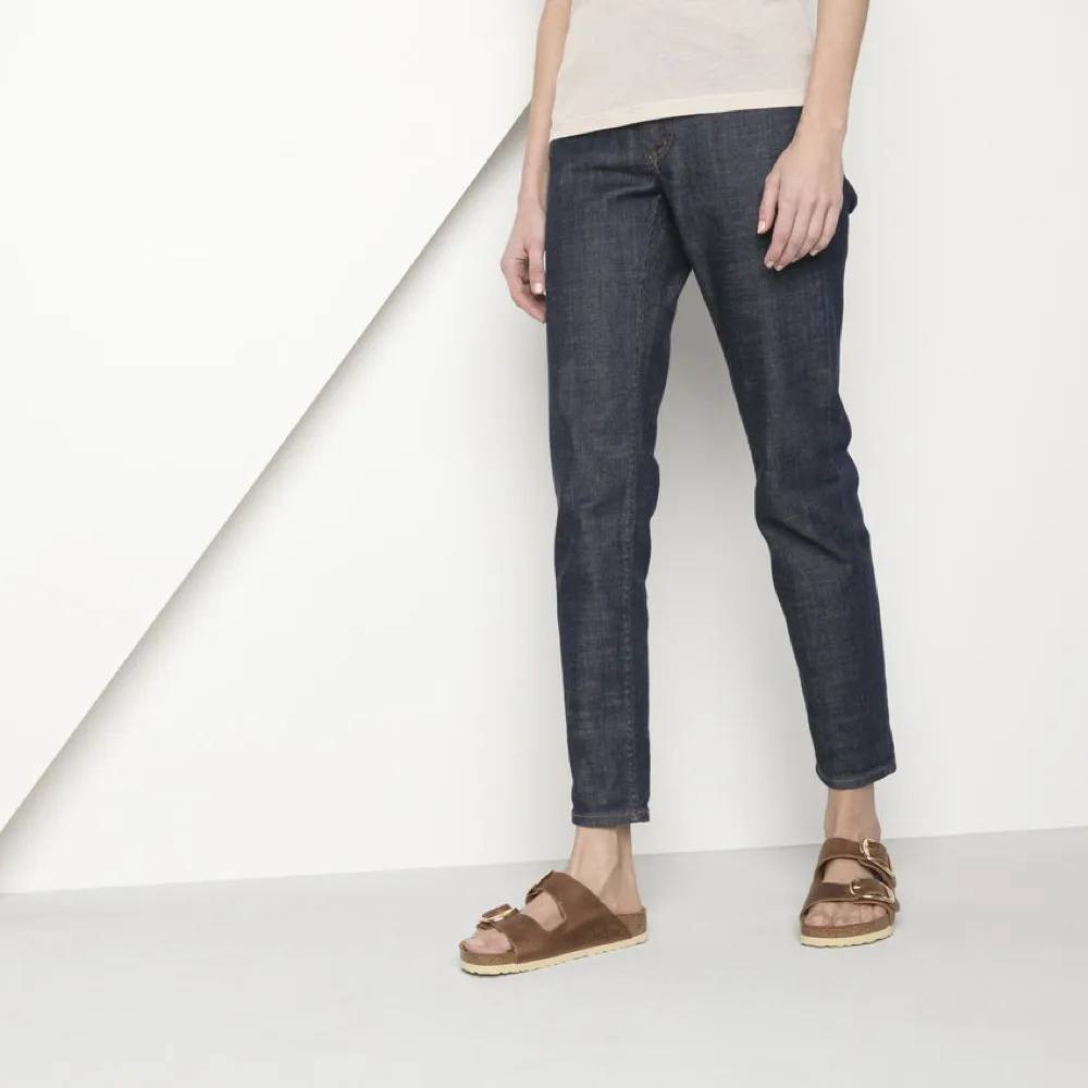 Birkenstock Arizona Oiled Leather Big Buckle Sandal in Cognac