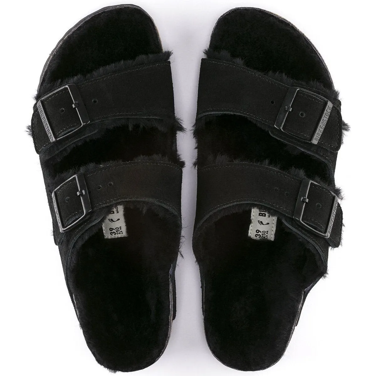 Birkenstock Men's Arizona Shearling Black Suede