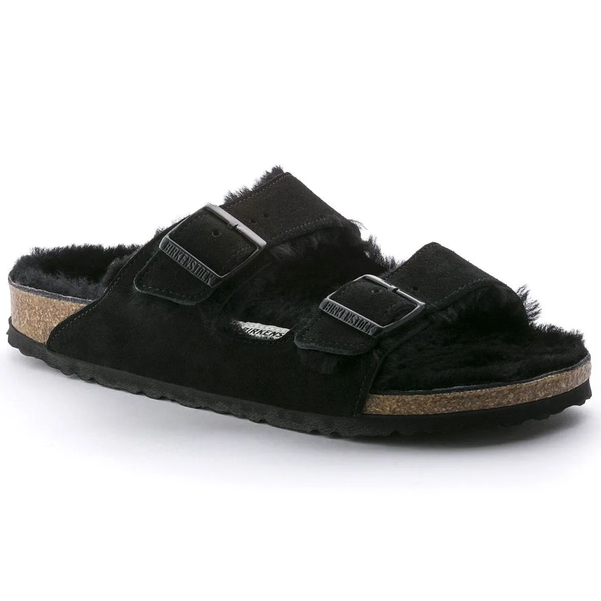 Birkenstock Men's Arizona Shearling Black Suede