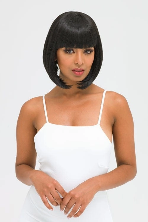 Black inverted bob wig: Chloe