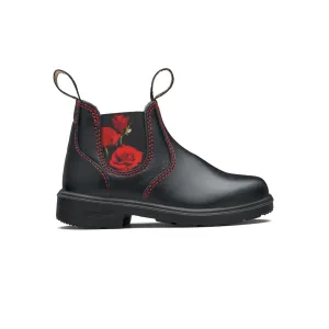 Blundstone 2252-Kids Black Red Rose