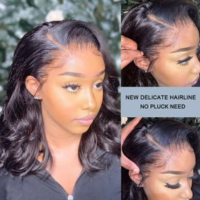 Boutique Skin Melt Lace   Delicate Hairline Frontal Bob Wigs Body Wave