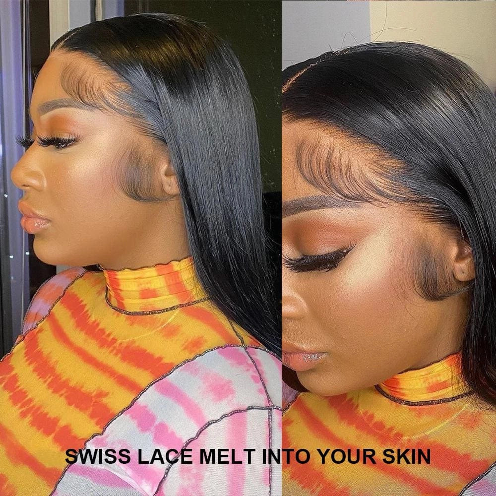 Boutique Skin Melt Lace   Delicate Hairline Frontal Bob Wigs Body Wave