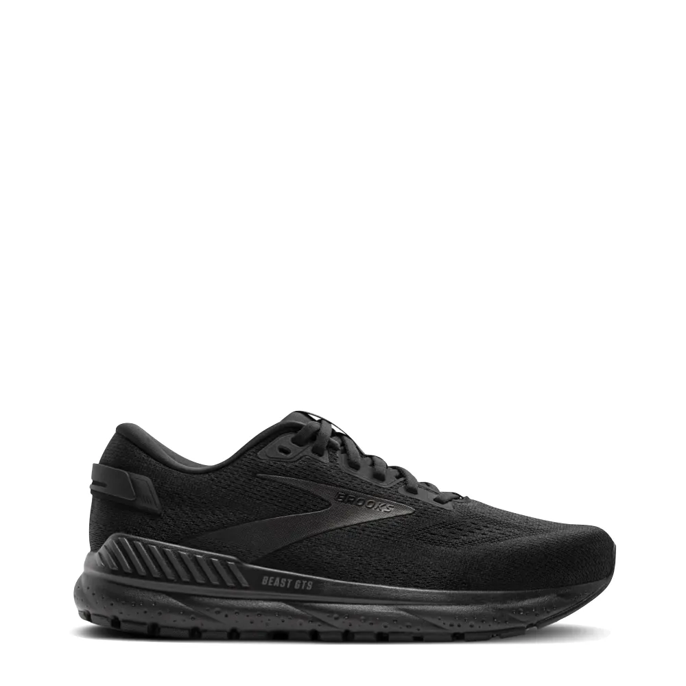 Brooks Men's Beast GTS 24 Sneaker in Black/Black/Ebony