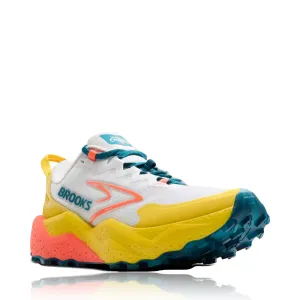 Brooks Women's Caldera 8 Sneaker in Bit of Blue/Quince/Flame