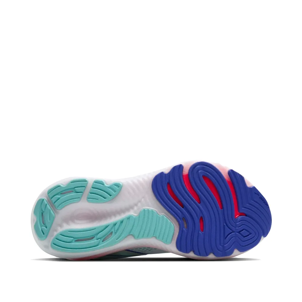 Brooks Women's Glycerin 22 Sneaker in White/Limpet Shell/Amparo Blue