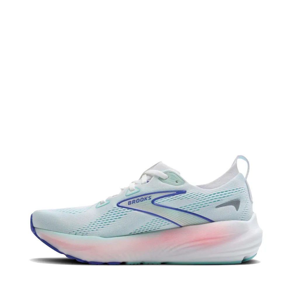 Brooks Women's Glycerin 22 Sneaker in White/Limpet Shell/Amparo Blue