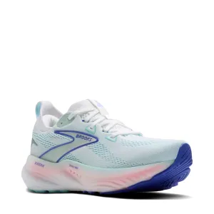 Brooks Women's Glycerin 22 Sneaker in White/Limpet Shell/Amparo Blue