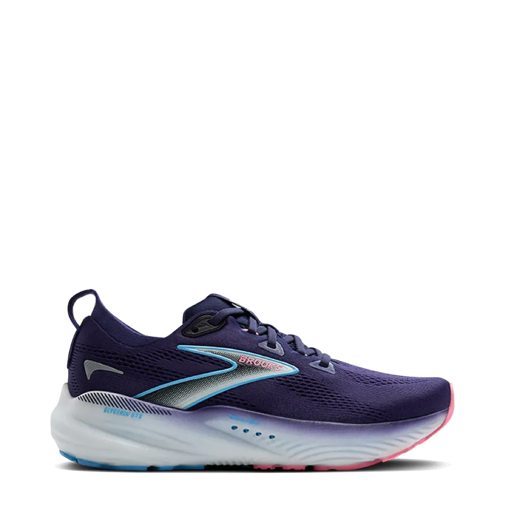 Brooks Women's Glycerin GTS 22 Sneaker in Blue Ribbon/Peacoat/Dianthus