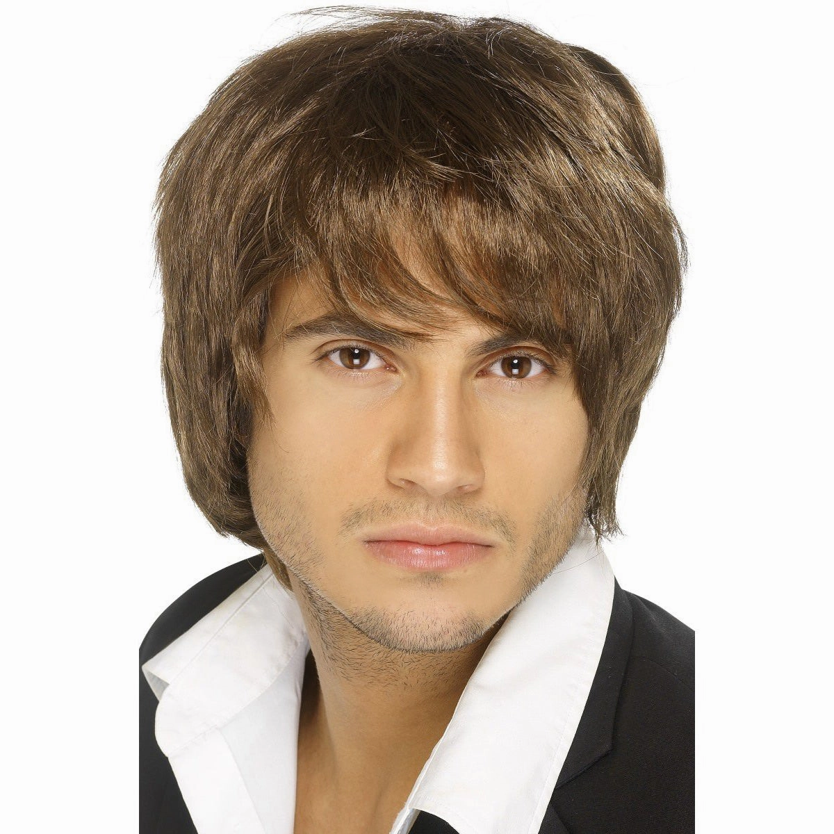 Brown Boy Band Wig