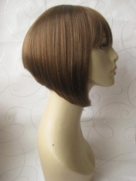 Brown inverted bob wig: Colette