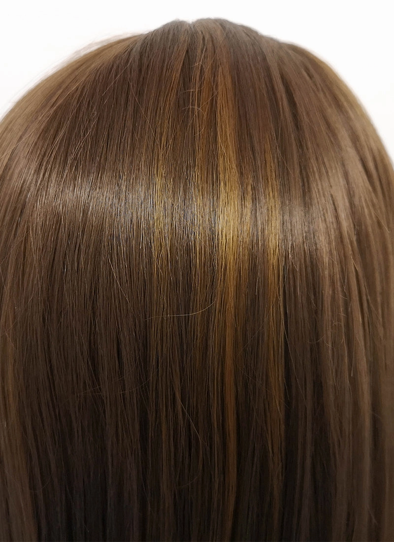 Brunette Straight Lace Front Synthetic Wig LF006