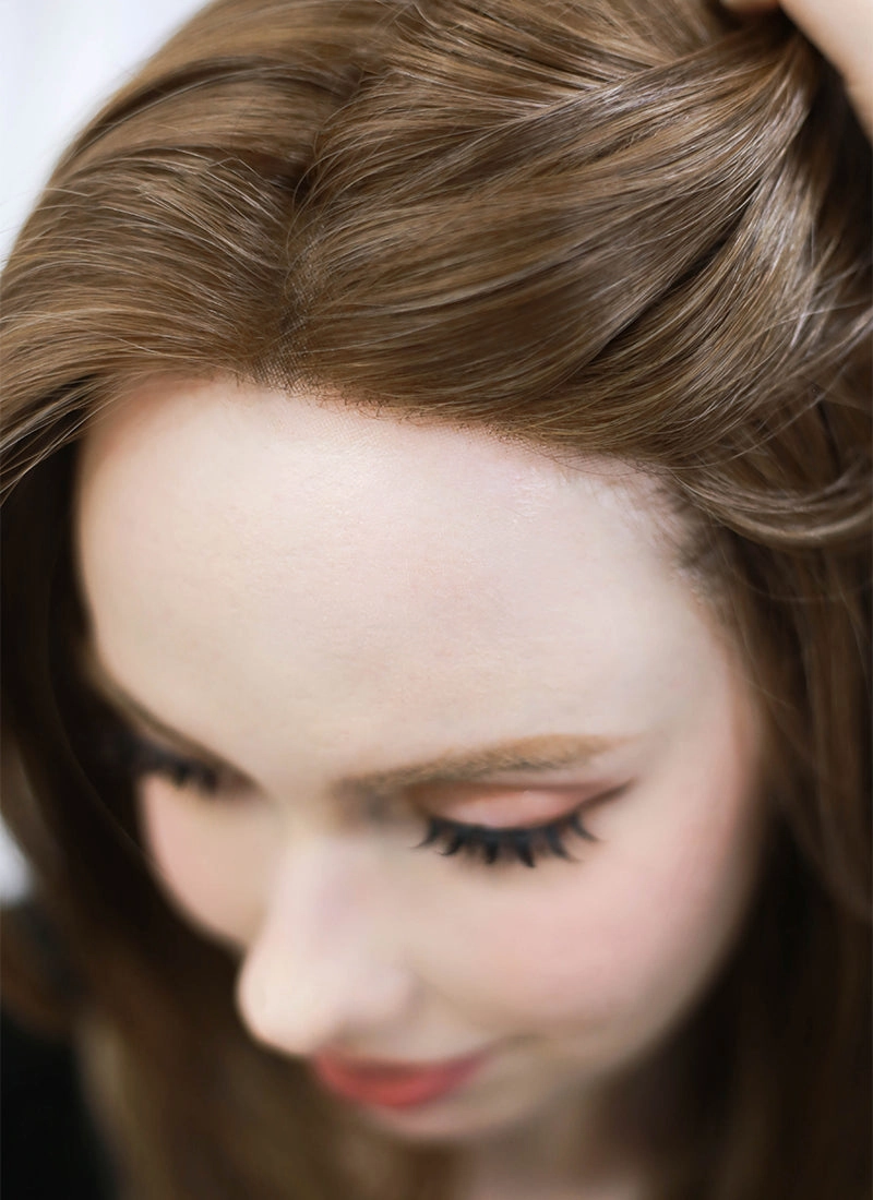 Brunette Straight Mono Top Bob Lace Wig MN009