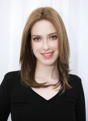 Brunette Straight Mono Top Bob Lace Wig MN009