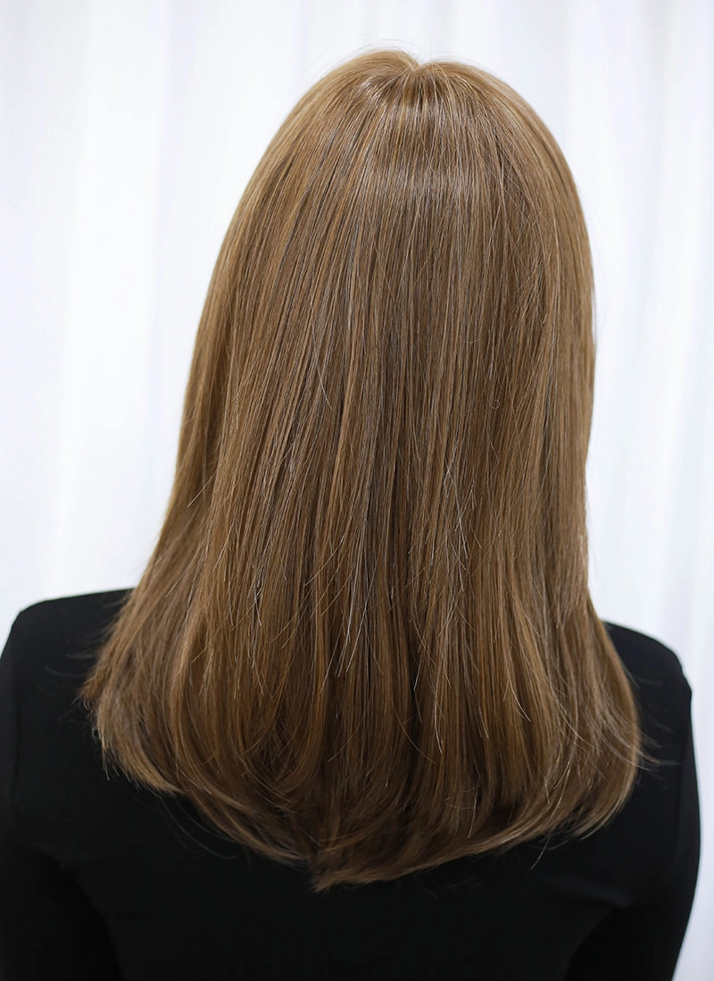 Brunette Straight Mono Top Bob Lace Wig MN009
