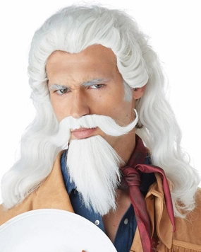 Buffalo Bill Long White Wig
